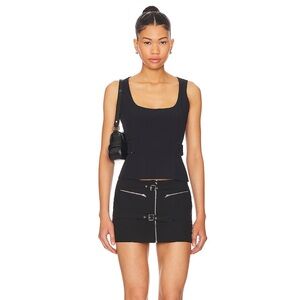 Miaou Gianna Mini Skirt in Black